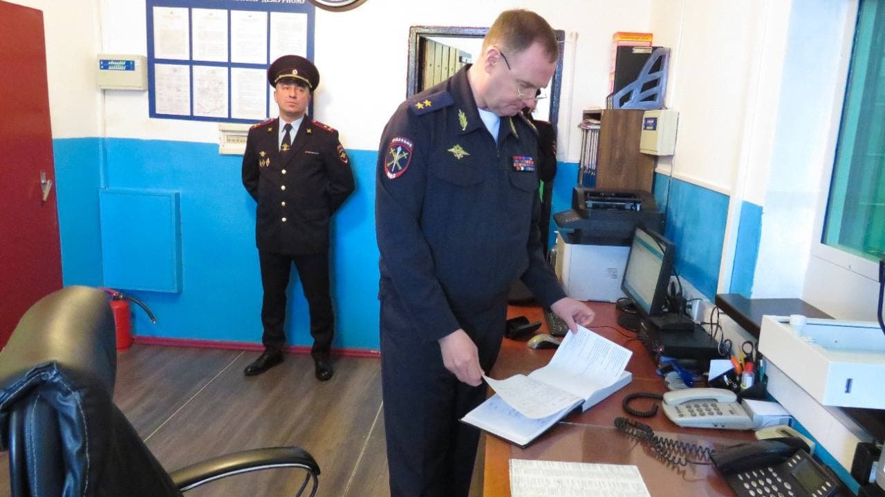 Министр внутренних дел Северной Осетии Андрей Сергеев посетил Отдел МВД России по Ирафскому району
