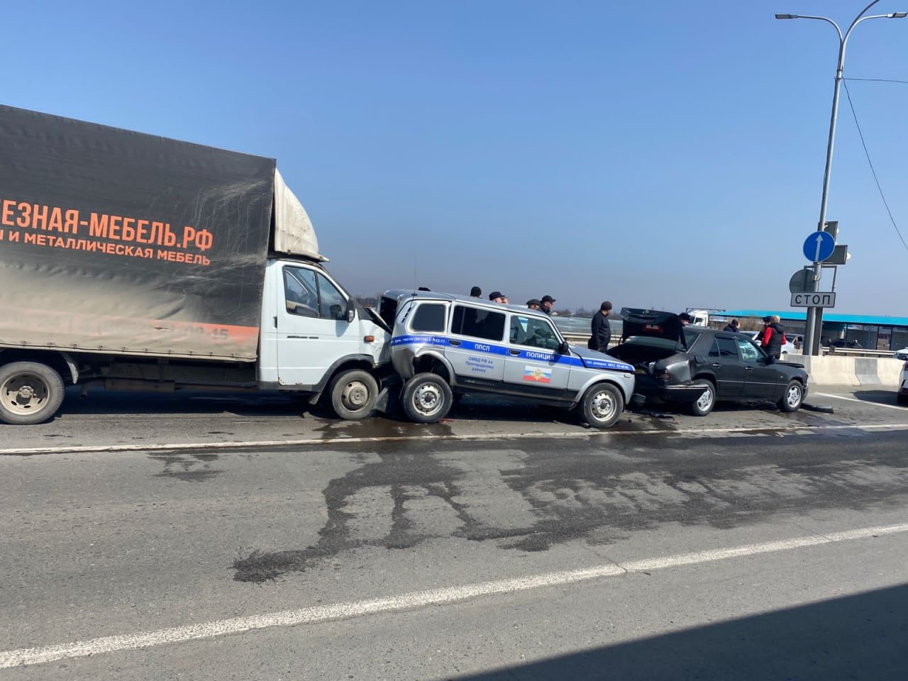 Во Владикавказе произошло массовое ДТП