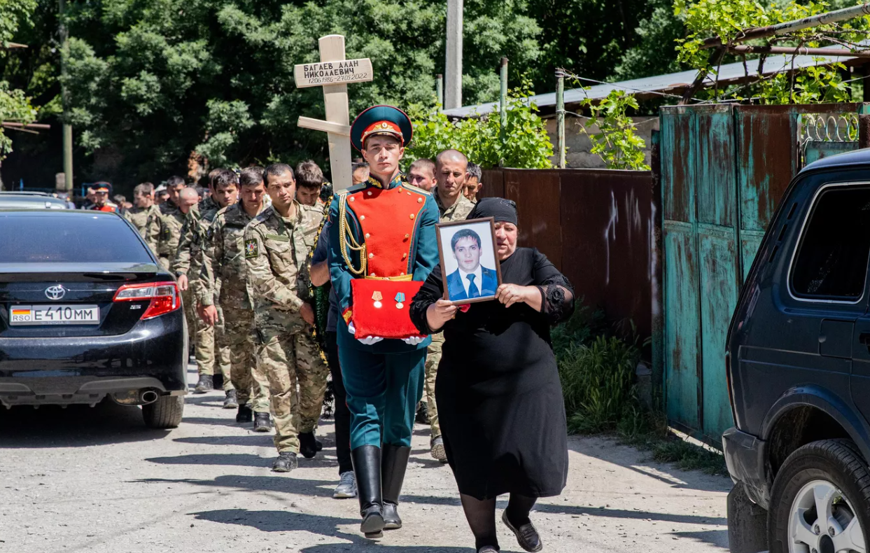 Южная Осетия простилась с добровольцем Аланом Багаевым, погибшим в ходе специальной военной операции на Украине