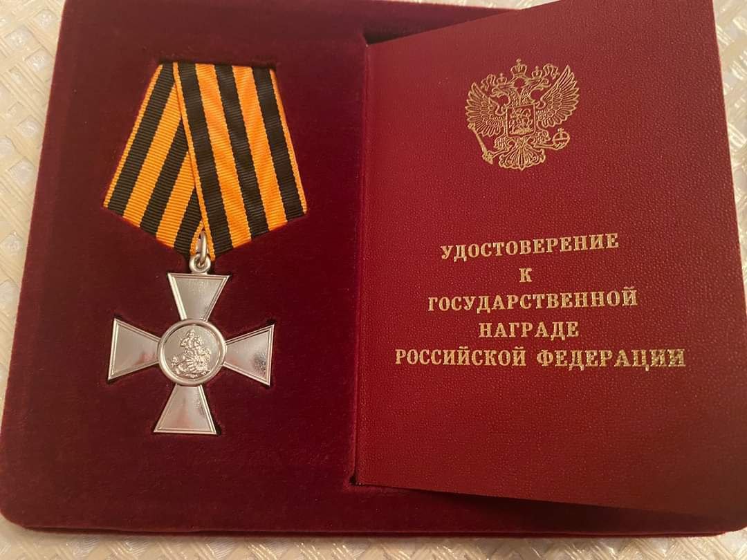 За мужество, проявленное при выполнении воинского долга во время СВО, награжден Джиоев Сослан Нугзарович